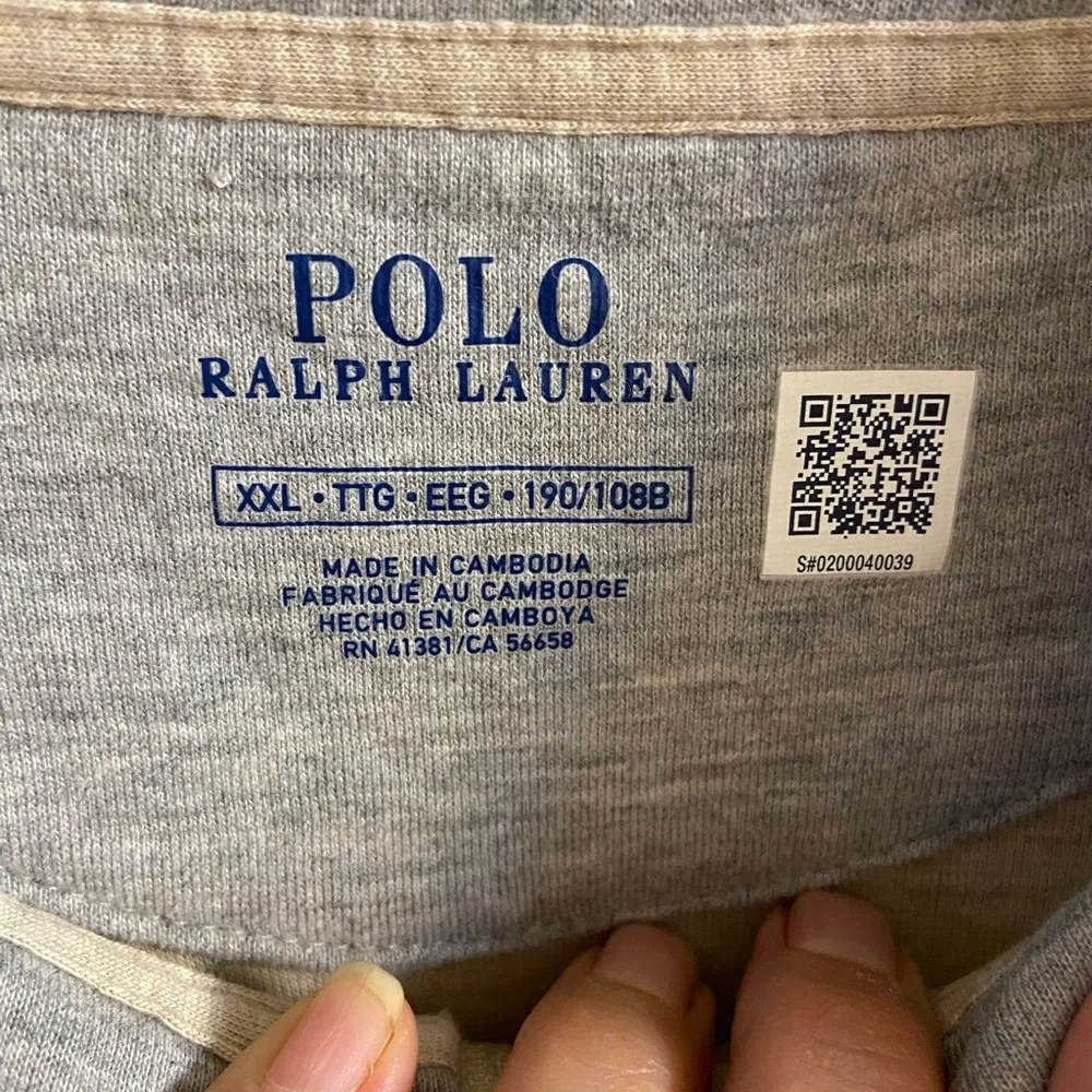Polo Ralph Lauren Beige Quarter-Zip Pullover XXL